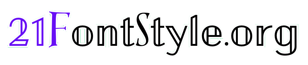 21 Font Style